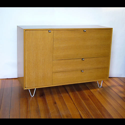 George Nelson Modern Basic Series Cabinet Model #4932-L Withe Desk 